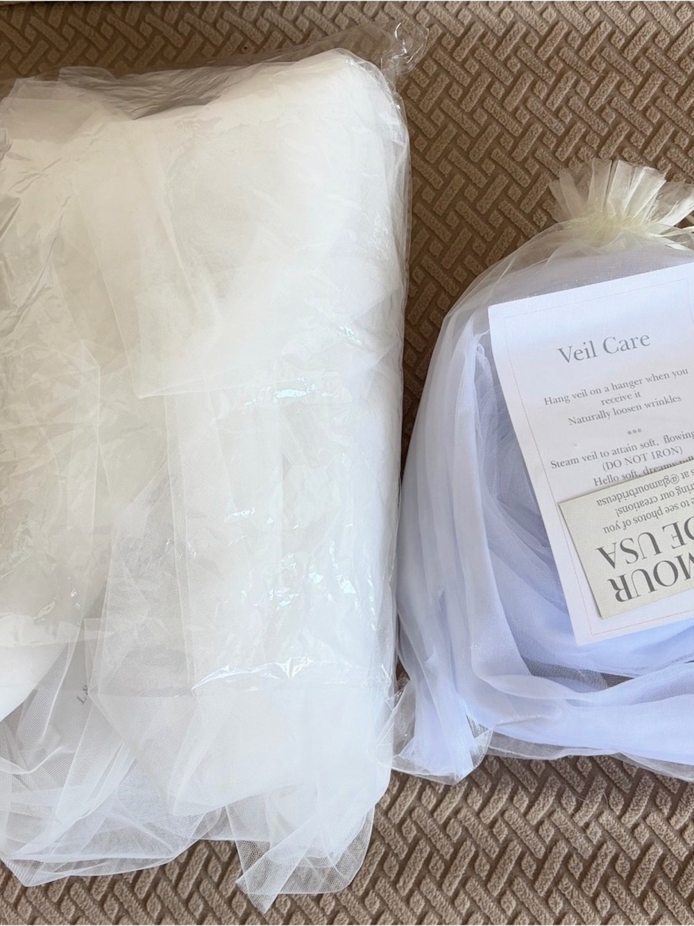 Bridal Veil - White Tulle Veil for Weddings